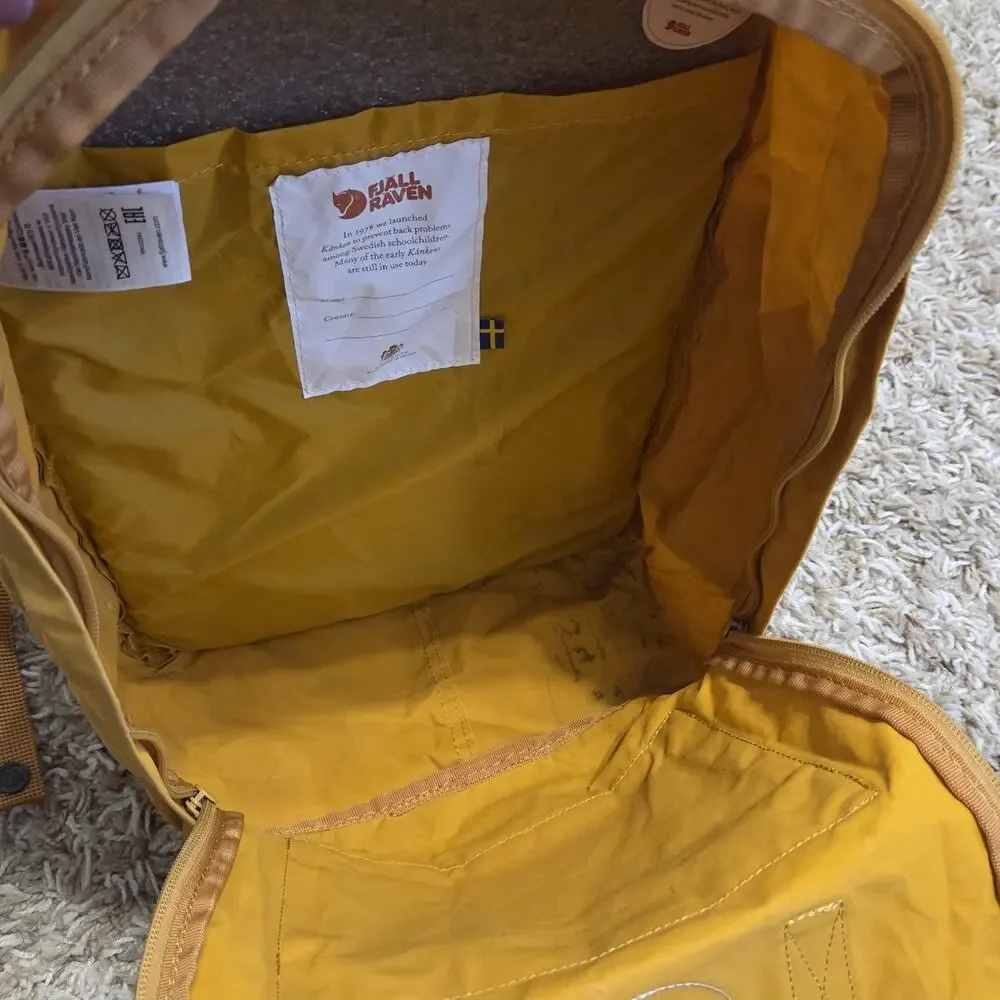 Fjallraven Kanken Classic Yellow Ochre 13